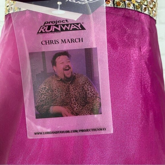 JS Collection Project Runway NWT Pink Two Piece Formal Wedding Prom Gown 4/C32 - Picture 11 of 16